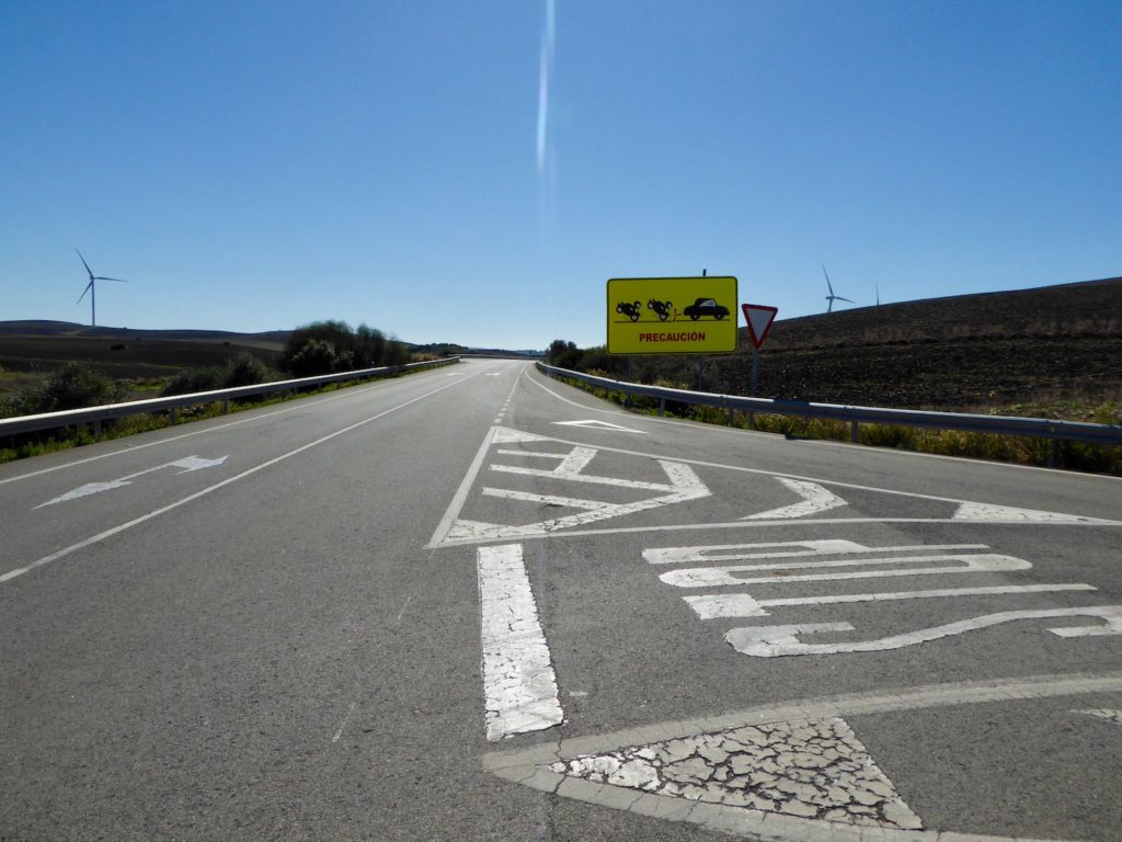 Warnschild in Andalusien, Spanien