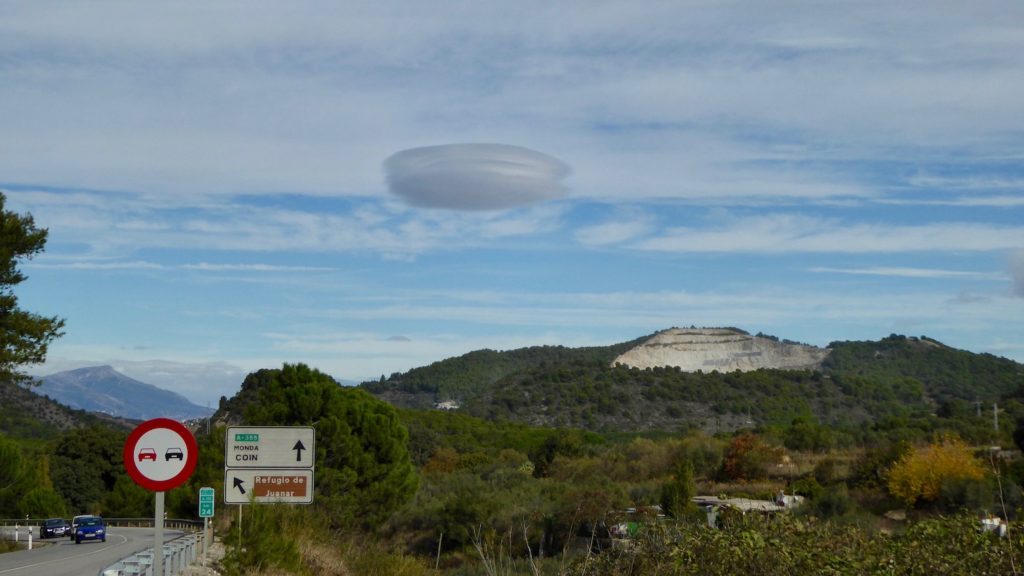 Ufo-Sichtung bei Ojén, Andalusien, Spanien