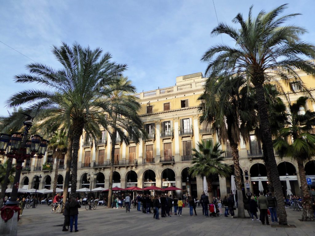 Plaça Real, Katalonien, Barcelona, Katalonien, Spanien