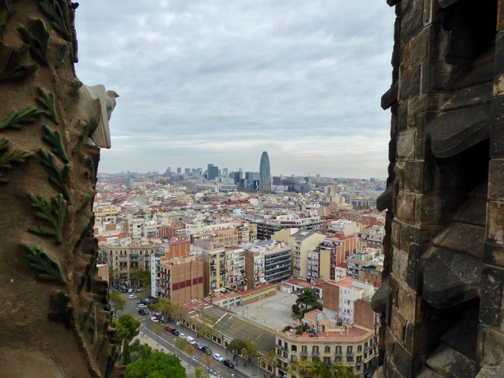 Aussicht von der Sagrada Familia, Barcelona, Katalonien, Spanien