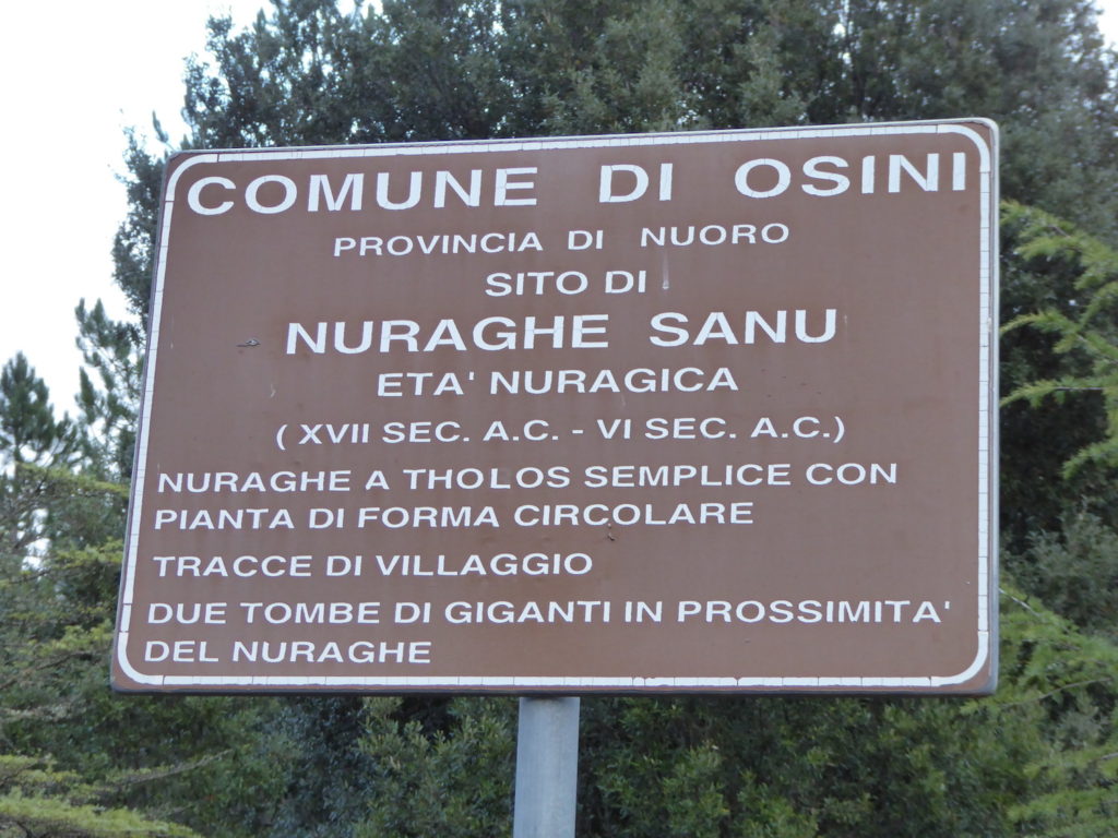 Nuraghe Sanu, Osini, Sardinien, Italien