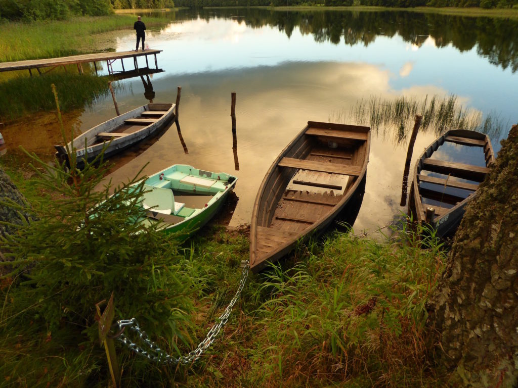 Boote mit Angler