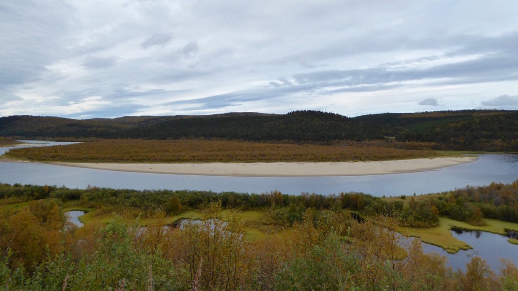 Grenzübergangsfluss Finnland-Norwegen