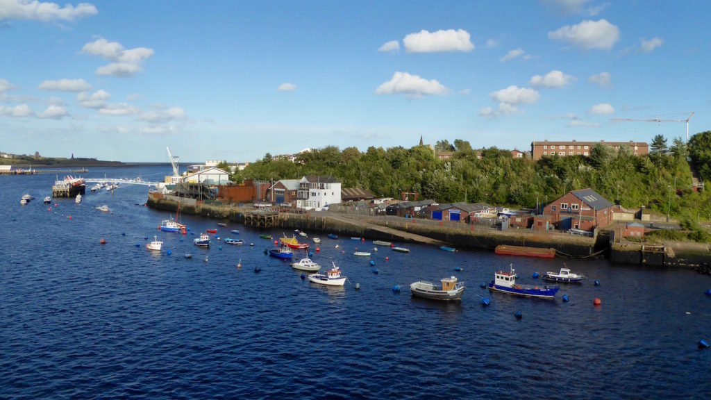 Boote im Hafen von Newcastle