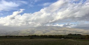 Aussicht bei Alp, Katalonien, Spanien